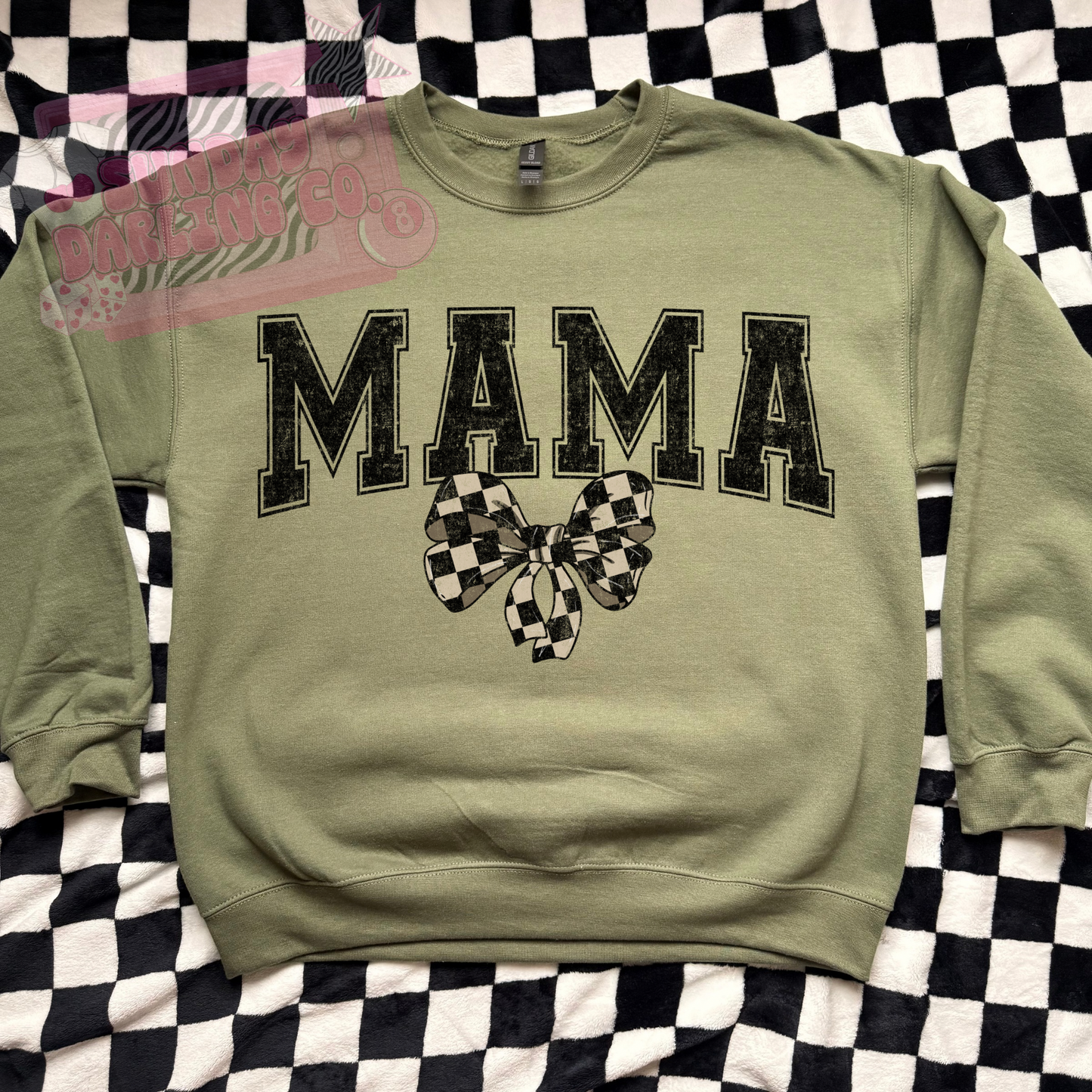 CHECKERED BOW MAMA