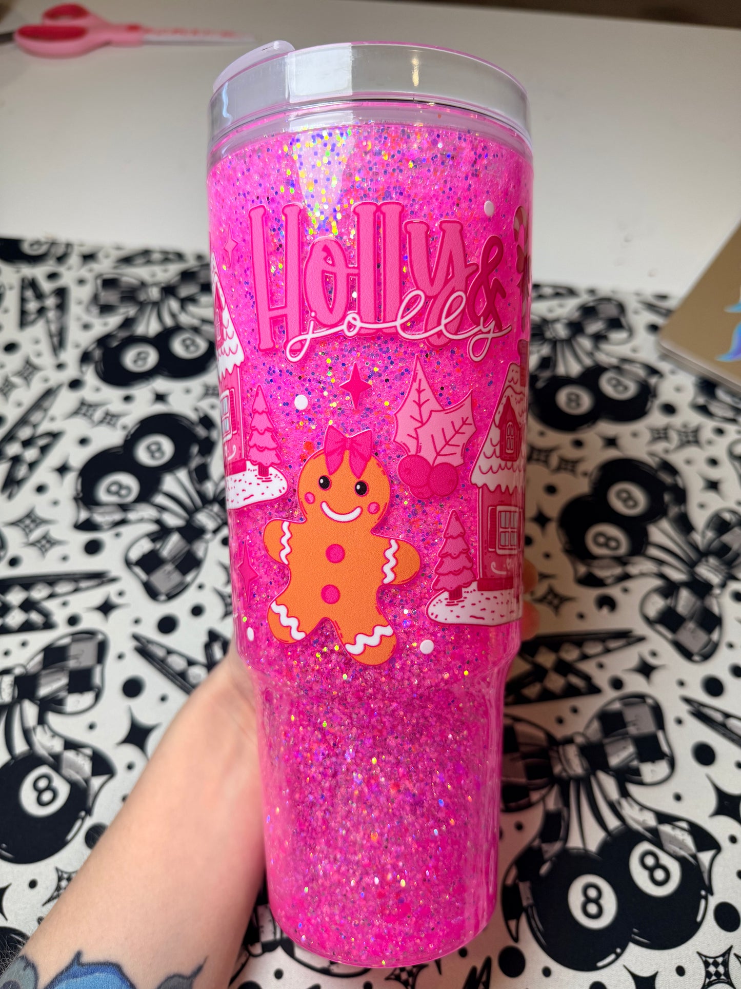 40oz Christmas Snow Globe RTS