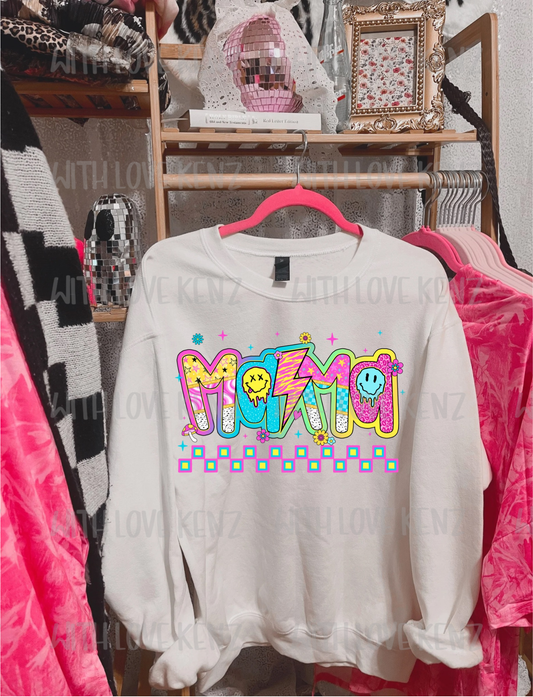 NEON LIGHTENING BOLT MAMA
