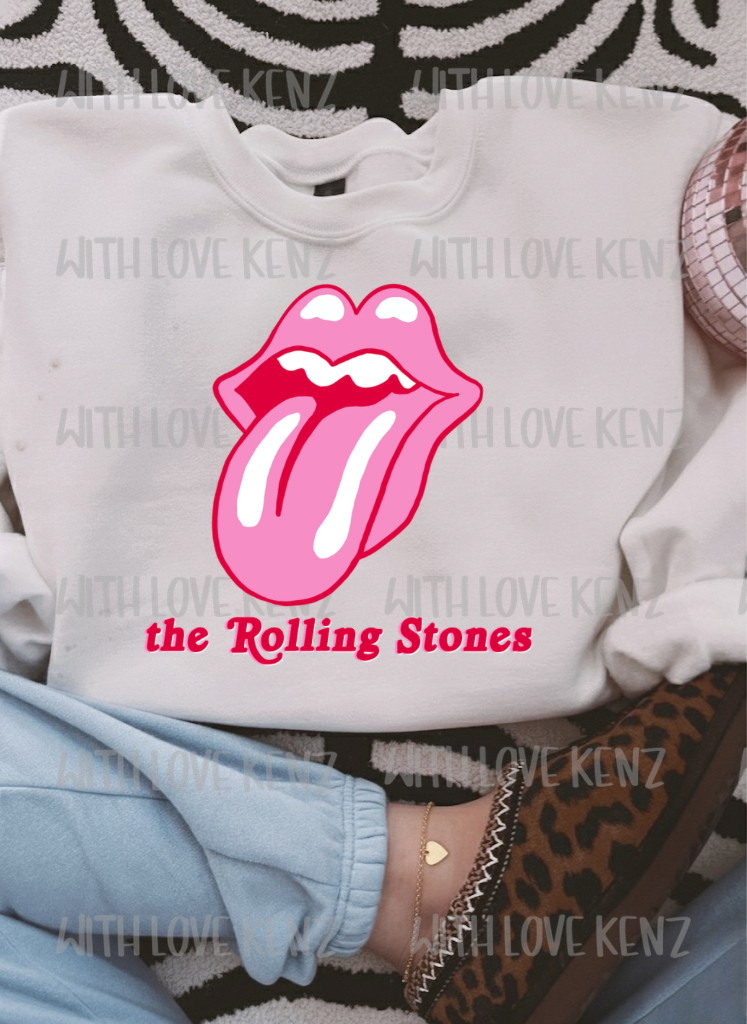 PINK ROLLING STONES