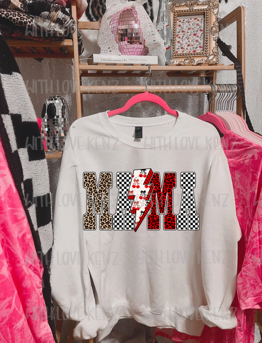 CHECKERED AND CHERRIES MAMA