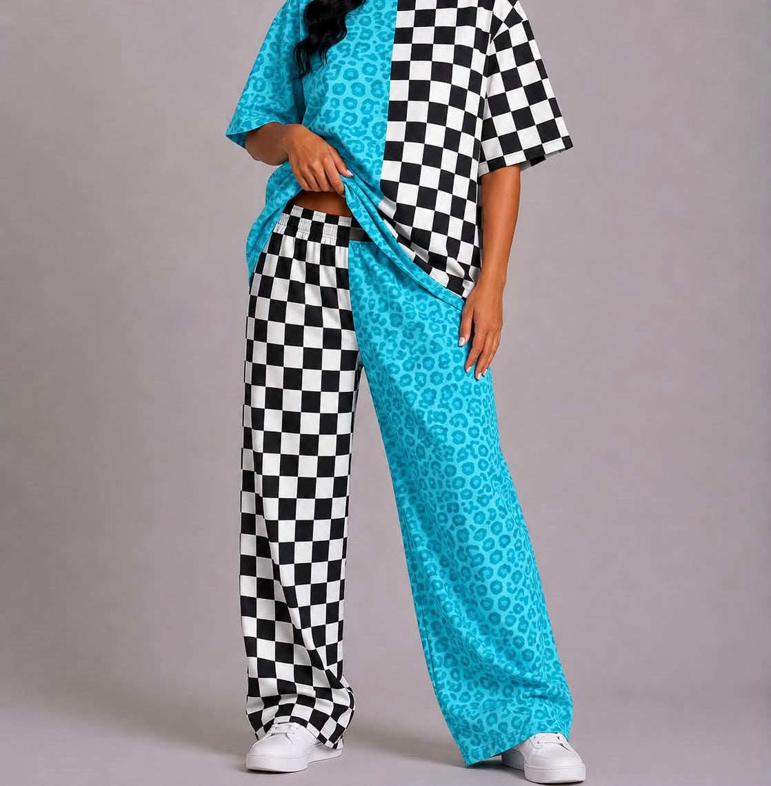 THE SUNDAY SET PINK & BLACK CHECKERED