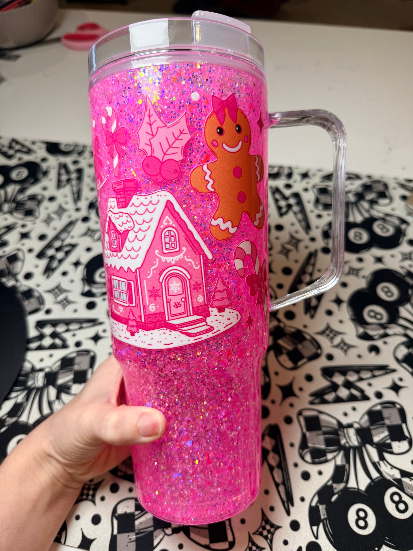 40oz Christmas Snow Globe RTS