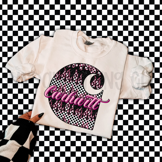 C-HARTT CHECKERED FLAMES